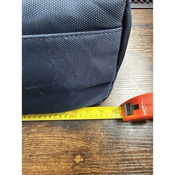 LARGE Jimmy Choo Parfums Luxury Bag Navy Nylon Leather Trim Shoulder Travel Tote - Picture 11 of 16